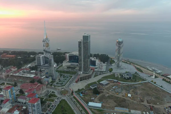 Batumi Geórgia Fevereiro 2021 Vista Aérea Cidade — Fotografia de Stock