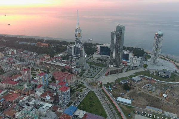 Batumi Georgia Febrero 2021 Vista Aérea Ciudad —  Fotos de Stock