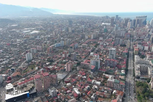 Batumi Georgia Febrero 2021 Vista Ciudad Desde Dron — Foto de Stock