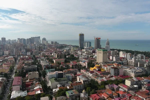 Batumi Georgië Februari 2021 Uitzicht Stad Vanaf Drone — Stockfoto