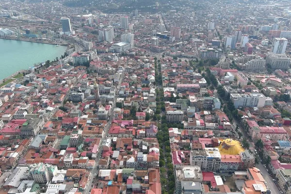 Batumi Georgia Února 2021 Pohled Město Bezpilotního Letounu — Stock fotografie