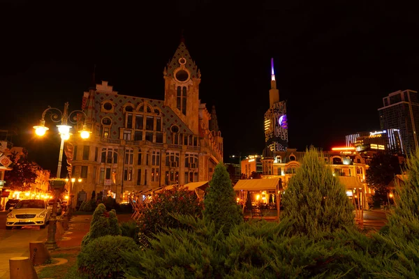 Batumi Georgië September 2021 Oude Stad Nachts — Stockfoto