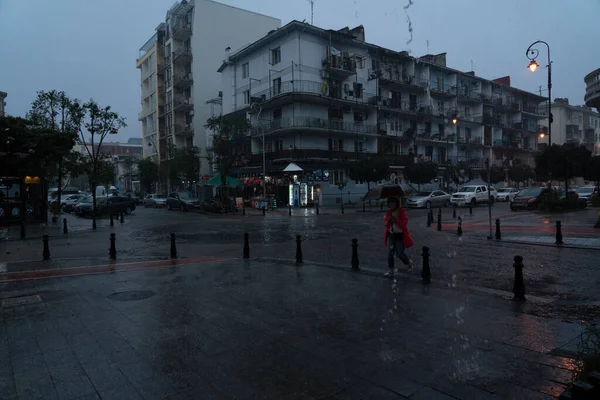 Batumi Georgia Septiembre 2021 Calles Ciudad Después Lluvia —  Fotos de Stock