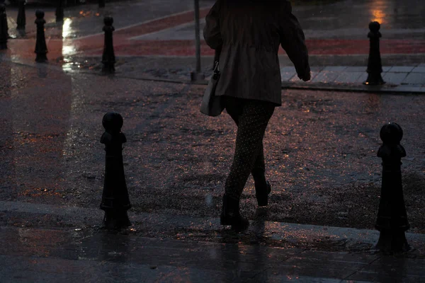 Batumi Géorgie Septembre 2021 Rues Ville Après Pluie — Photo