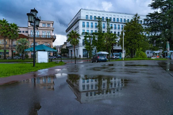 Батумі Грузія Вересня 2021 Року Вулиця Гогебашвілі Після Дощу — стокове фото
