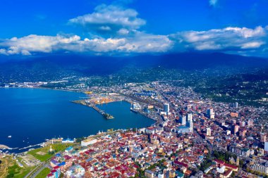 Batumi, Adjara, Gürcistan 'ın havadan görünüşü