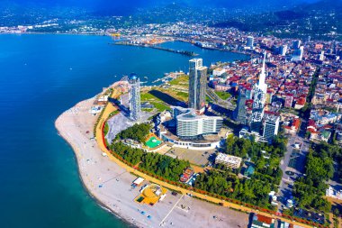 Batumi, Adjara, Gürcistan 'ın havadan görünüşü