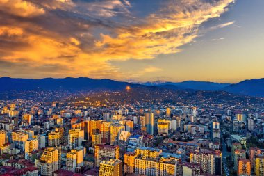 Batumi, Adjara, Gürcistan 'ın havadan görünüşü