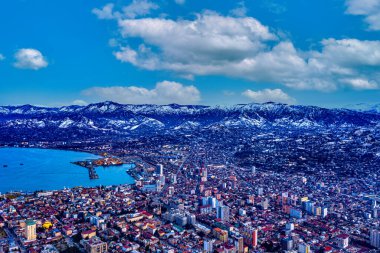Batumi, Adjara, Gürcistan 'ın havadan görünüşü