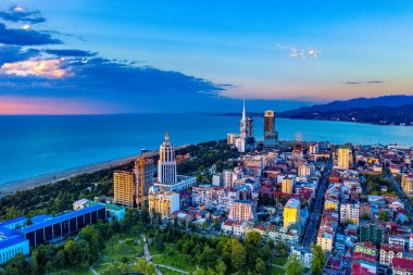 Batumi, Adjara, Gürcistan 'ın havadan görünüşü