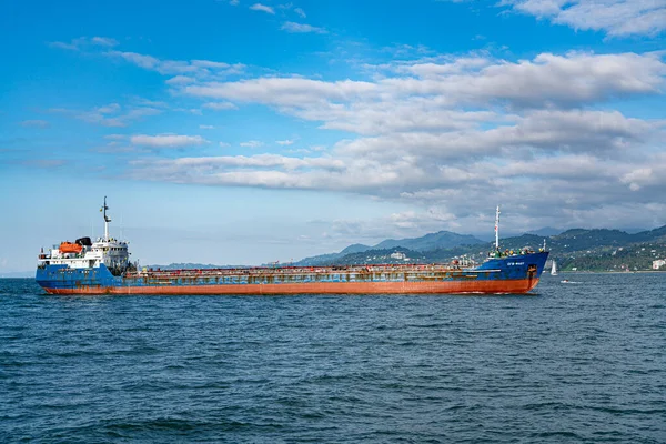 Batumi Geórgia Setembro 2021 Navio Carga Seca Entra Porto — Fotografia de Stock