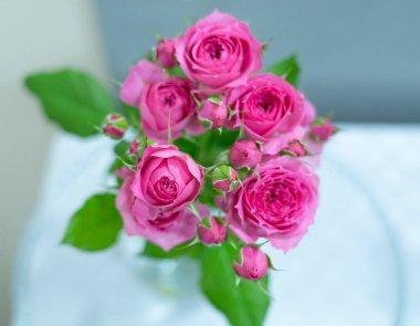 Güzel pembe gül buketi