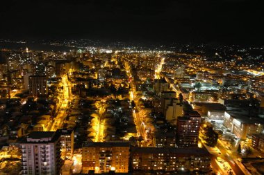 Batum şehri, gece, hava manzarası