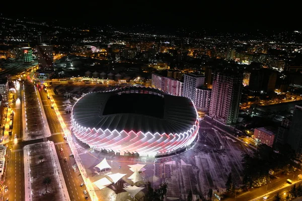 Batum Şehri Gece Hava Manzarası — Stok fotoğraf