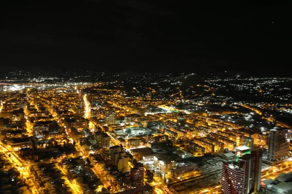 Batum Şehri Gece Hava Manzarası — Stok fotoğraf