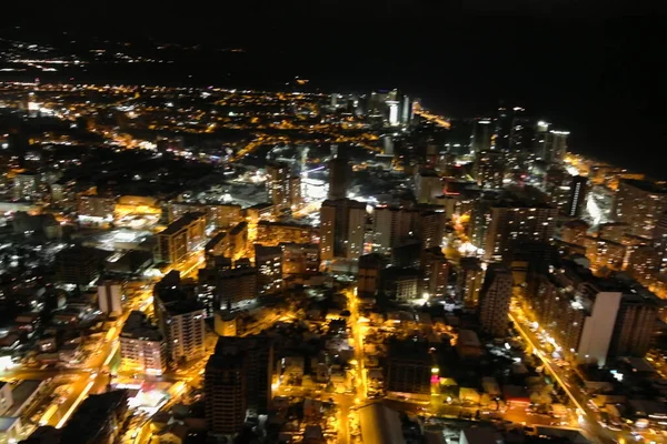 Batum Şehri Gece Hava Manzarası — Stok fotoğraf