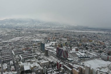 Kışın Batumi, hava manzarası, Adjara, Georgia