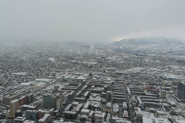 Kışın Batumi, hava manzarası, Adjara, Georgia