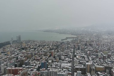 Kışın Batumi, hava manzarası, Adjara, Georgia