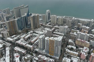Kışın Batumi, hava manzarası, Adjara, Georgia