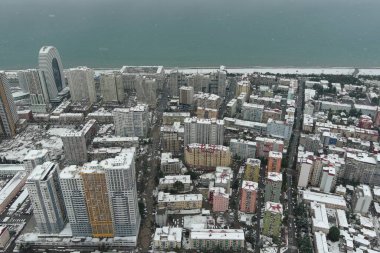 Kışın Batumi, hava manzarası, Adjara, Georgia