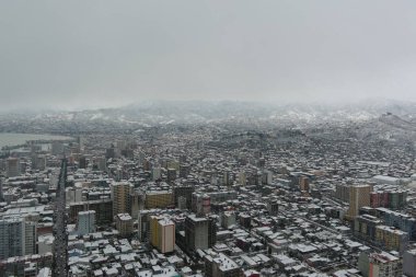 Kışın Batumi, hava manzarası, Adjara, Georgia