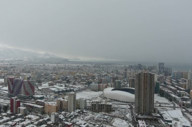 Kışın Batumi, hava manzarası, Adjara, Georgia