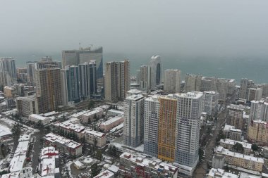Kışın Batumi, hava manzarası, Adjara, Georgia