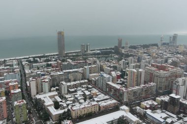 Kışın Batumi, hava manzarası, Adjara, Georgia