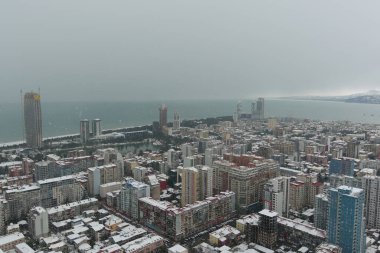 Kışın Batumi, hava manzarası, Adjara, Georgia