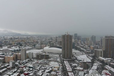 Kışın Batumi, hava manzarası, Adjara, Georgia