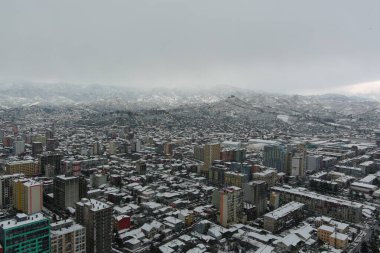 Kışın Batumi, hava manzarası, Adjara, Georgia