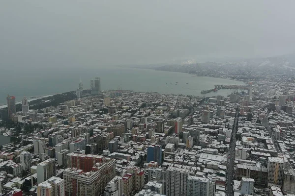 Batumi Télen Légi Felvétel Adjara Georgia — Stock Fotó