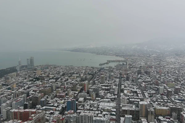 Kışın Batumi, hava manzarası, Adjara, Georgia