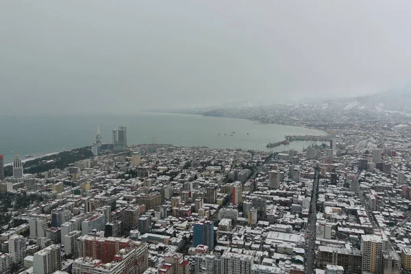 Kışın Batumi, hava manzarası, Adjara, Georgia