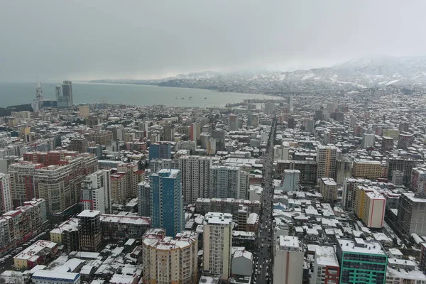 Kışın Batumi, hava manzarası, Adjara, Georgia