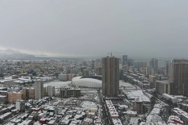 Kışın Batumi Hava Manzarası Adjara Georgia — Stok fotoğraf