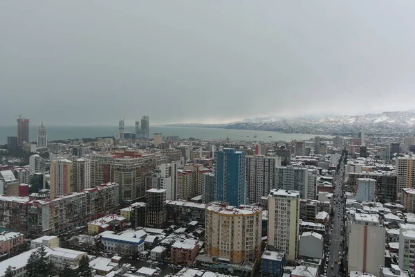 Batumi Zimą Widok Lotu Ptaka Adjara Gruzja — Zdjęcie stockowe