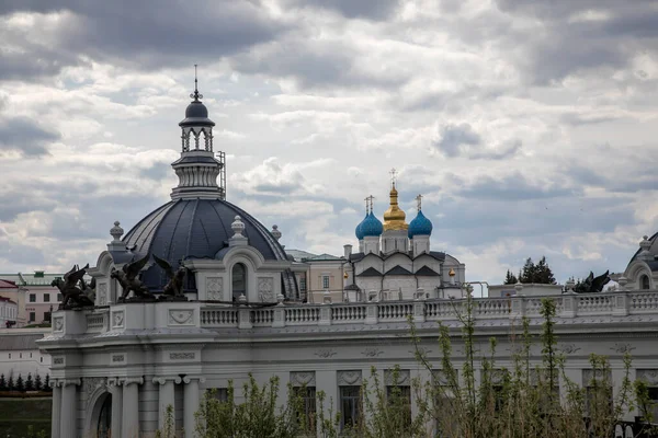 Beautiful Dome Gothic Palace Gray Old Architecture Domes Church Background — Stock Photo, Image