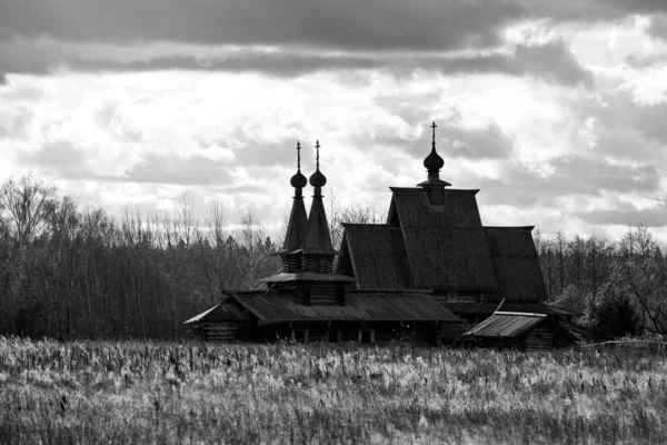 Chiesa Ortodossa Russa Ricostruita Del Medioevo Regione Russa Mosca — Foto Stock