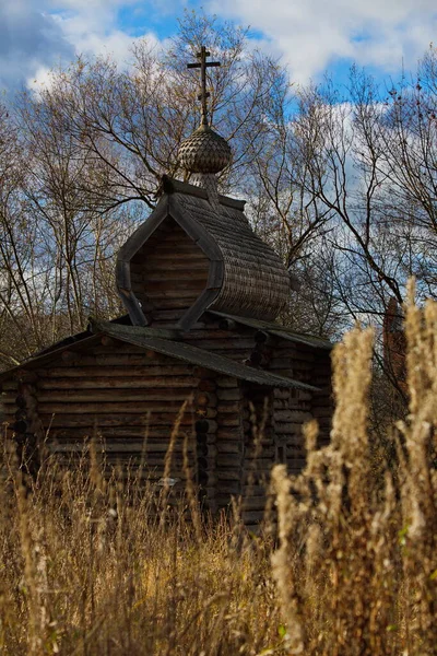 Reconstruida Iglesia Ortodoxa Rusa Edad Media Región Moscú Rusia — Foto de Stock