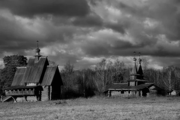 Reconstruida Iglesia Ortodoxa Rusa Edad Media Región Moscú Rusia — Foto de Stock