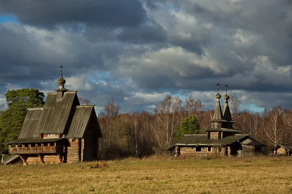 Igreja Ortodoxa Russa Reconstruída Idade Média Região Moscou Rússia — Fotografia de Stock