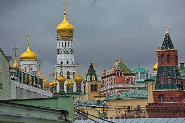 Catedral Assunção Ortodoxa Território Kremlin Moscou Rússia — Fotografia de Stock