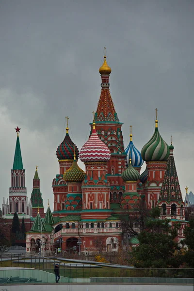 Kathedrale Von Basilius Der Selige Auf Dem Roten Platz Moskau — Stockfoto