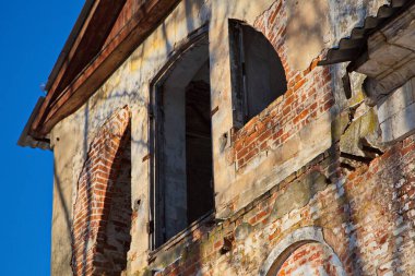 Lyakhovo 'daki malikanenin kalıntıları, Moskova bölgesi, Rusya.