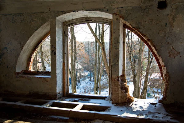 Ruínas Casa Senhorial Propriedade Lyakhovo Região Moscou Rússia — Fotografia de Stock