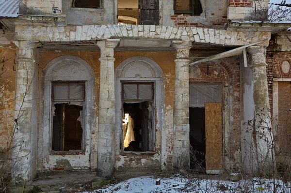 Ruínas Casa Senhorial Propriedade Lyakhovo Região Moscou Rússia — Fotografia de Stock