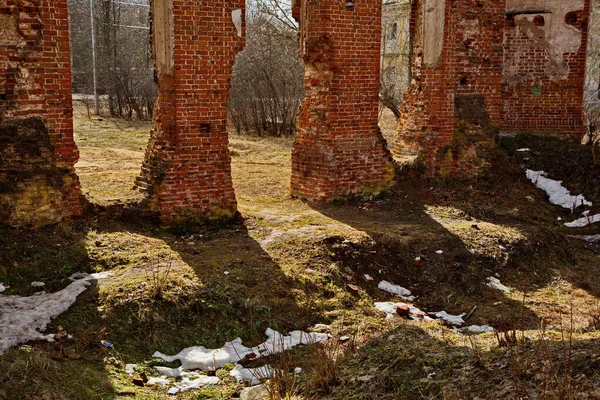 Rusya Nın Moskova Bölgesindeki Petrovskoe Knyazhishchevo Nun Kalıntıları — Stok fotoğraf