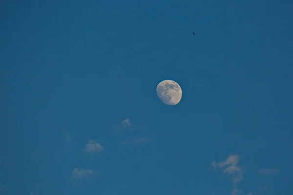 Lua Nuvens Céu Noite — Fotografia de Stock